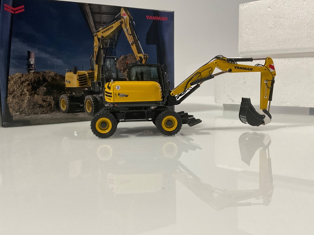 1/50 NZG YANMAR B110W MOBILE WHEELED EXCAVATOR  - Photo 3