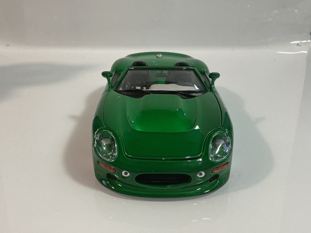 1/18 BURAGO SHELBY SERIES 1 1999 GREEN ON WHITE/BLACK - Photo 2