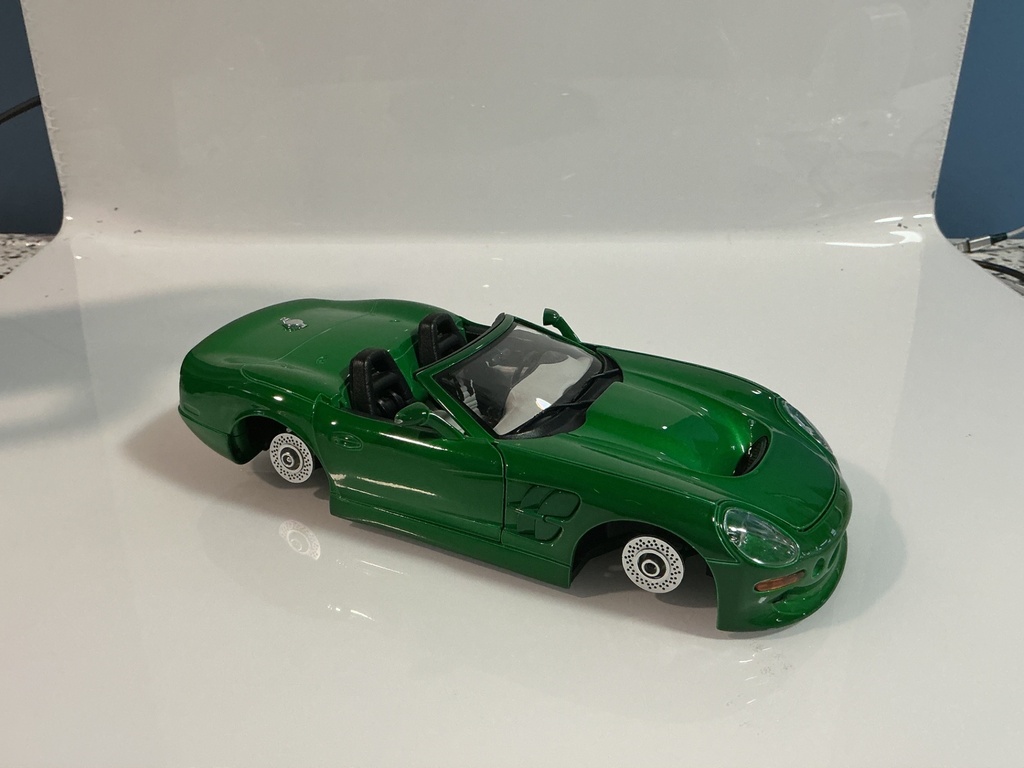 1/18 BURAGO SHELBY SERIES 1 1999 GREEN ON WHITE/BLACK - Photo 3