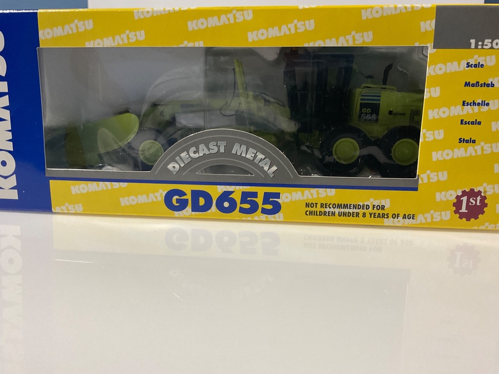 1/50 FIRST GEAR KOMATSU AIRPORT MUNICIPAL SERVICES MOTORGRADER GD655 - Photo 2