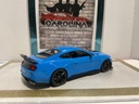 1/18: MAISTO 2020 MUSTANG SHELBY GT 500 BLUE ON BLACK image