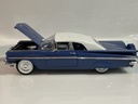1/18 ROAD TOUGH 1959 CHEVROLET IMPALA BLUE ON WHITE  - Photo 2