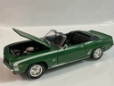 1/18 ERTL 1969 CHEVROLET CAMARO GREEN ON BLACK  - Photo 2