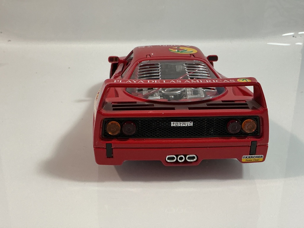 1/18 BURAGO 1987 FERRARI F40 RED ON GREY - Photo 5