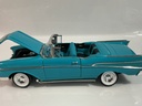 1/18 ERTL 1957 BEL AIR CYAN ON CYAN / BLACK  - Photo 3
