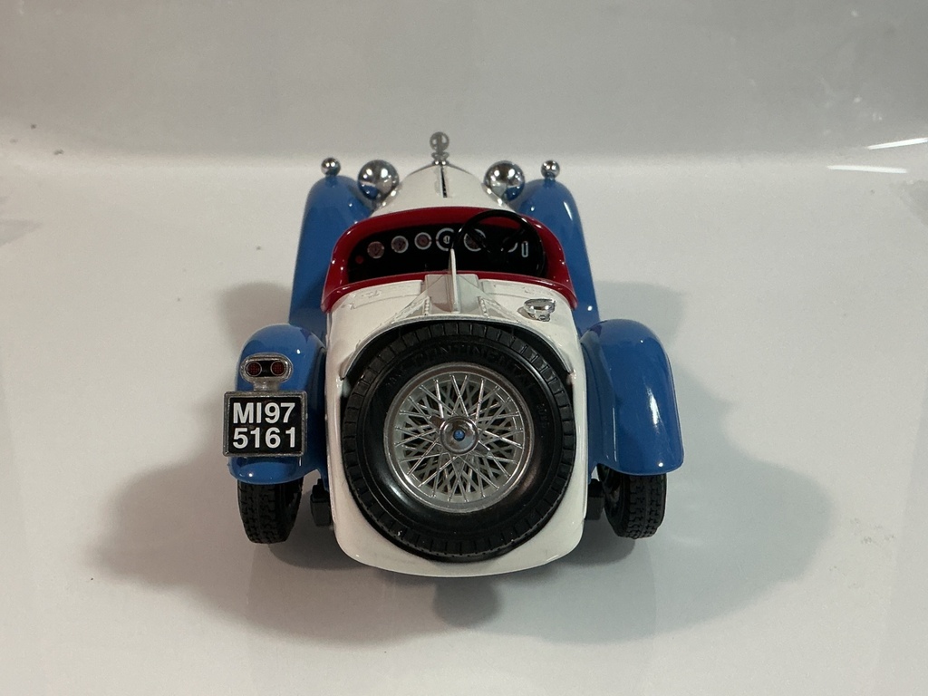 1/18 BURAGO AIFA ROMEO 2300 SPIDER 1932 BLUE / WHITE ON RED *NO WINDSHIELD - Photo 4