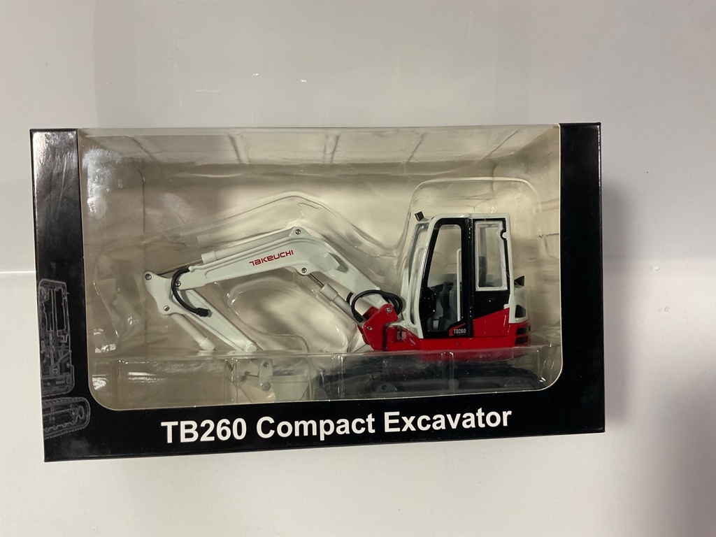 1/35 TAKEUCHI TB260 COMPACT EXCAVATOR  PLASTIC HAS CRACK  - Photo 3