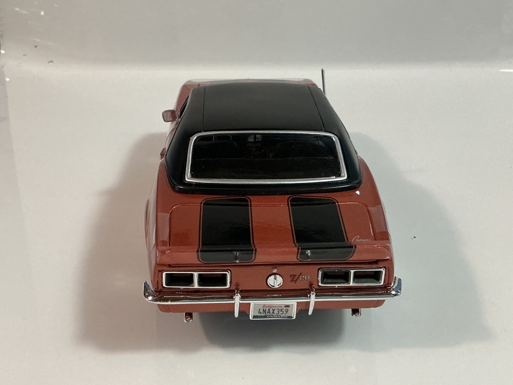 1/18 MAISTO 1968 CHEVROLET CAMARO Z/28 COPPER ON BLACK - Photo 4