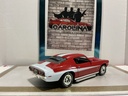 1/18: ERTL 1970 CHEVROLET CAMARO SS RED ON BLACK WITH WHITE STRIPE image