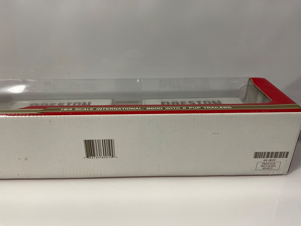 1/64 FIRST GEAR INTERNATIONAL 8600 WITH 2 PUP TRAILERS PRESTON 69-0019 - Photo 2