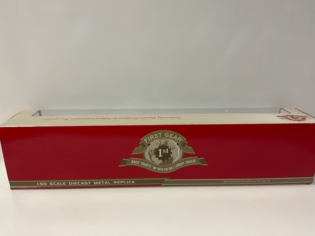 1/50 FIRST GEAR MACK GRANITE MP W/ TRI AXLE LOWBOY TRAILER US FOREST SERVICE 50-3127 - Photo 3