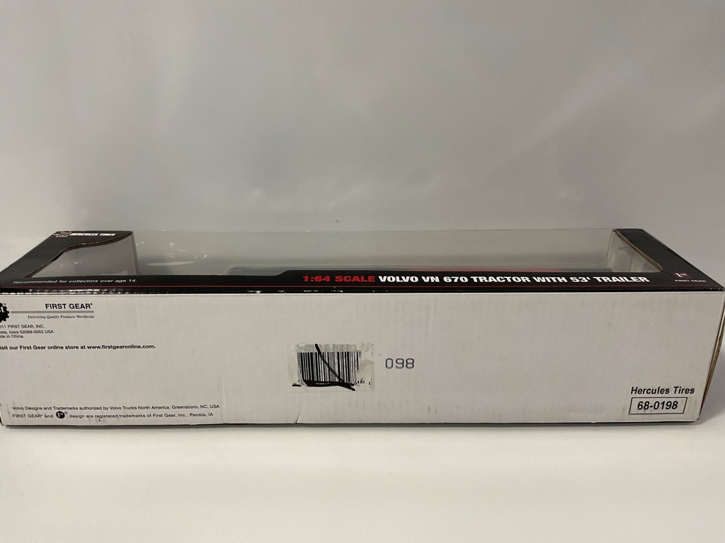 1/64 FIRST GEAR VOLVO VN 670 TRACTOR AND 53’ TRAILER HERCULES TIRES 68-0198 - Photo 3