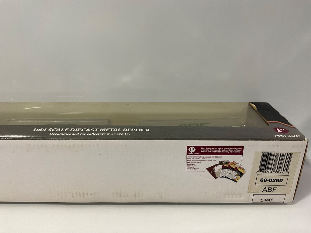 1/64  FIRST GEAR INTERNATIONAL 8600 TRACTOR 2 PUPPY TRAILER ABF FREIGHT 68-0260 - Photo 3
