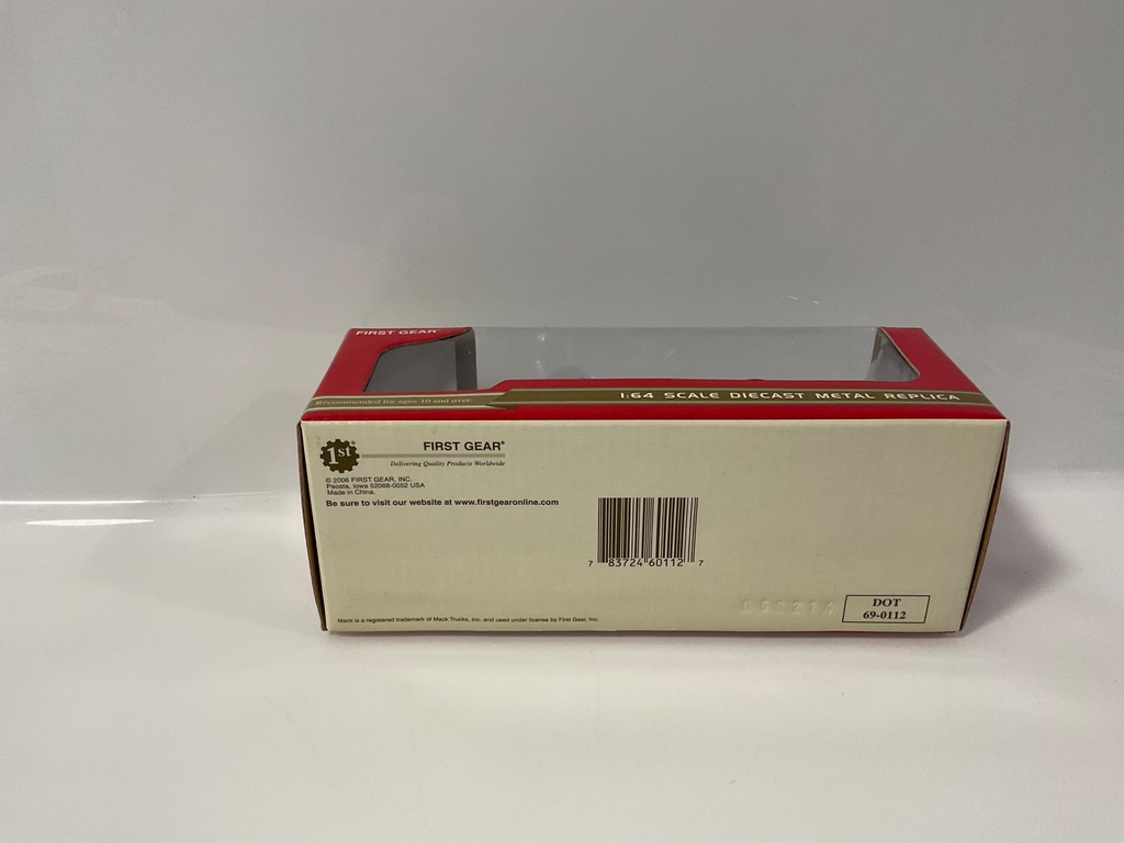 1/64 FIRST GEAR DOT 69-0112 DUMP TRUCK W/ SNOW PLOW  - Photo 2