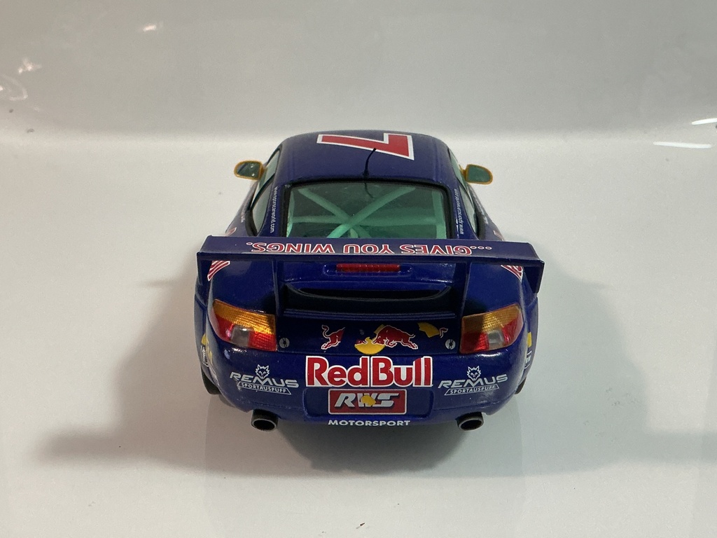 1/18 SUN STAR PORSCHE 911 GT 3R #7 BLUE ON WHITE [RASHING ALL OVER CAR] - Photo 4