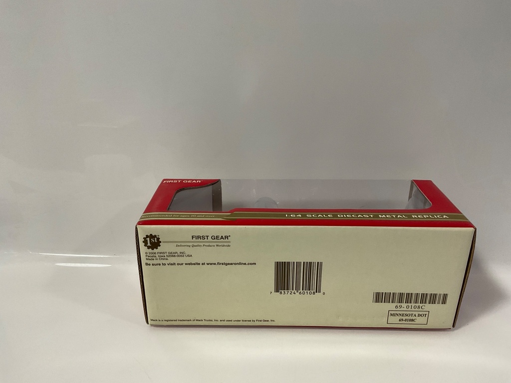 1/64 FIRST GEAR MINNESOTA DOT DUMP TRUCK WITH SNOW PLOW 69-0108C - Photo 3