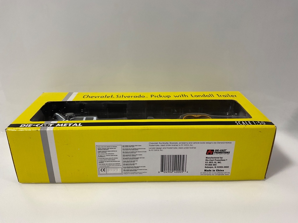 1/50 DCP CHEVY SILVERADO PICKUP WITH LANDOLL TRAILER  - Photo 4