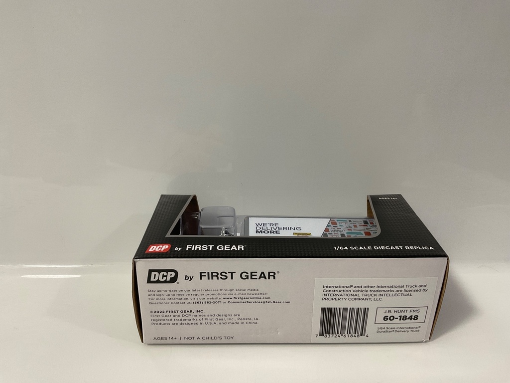 1/64 DCP FOR FIRST GEAR JB HUNT FMS DELIVERY TRUCK 60-1848 - Photo 3