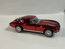 1/18 ERTL 1963 CHEVROLET CORVETTE METALLIC SHINY RED ON BLACK - Photo 7