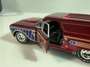 1/18 JOHHNY LIGHTNING #670 BAD NEWS II RED ON BLACK [REAR PIECES BROKEN OFF] - Photo 3