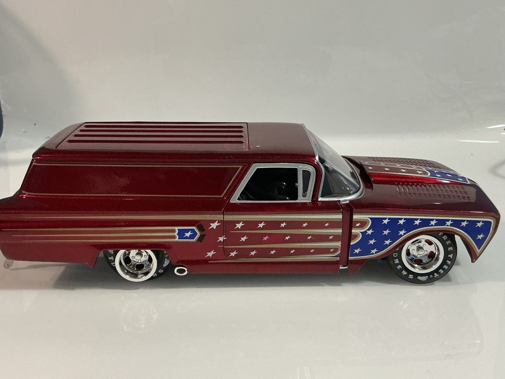 1/18 JOHHNY LIGHTNING #670 BAD NEWS II RED ON BLACK [REAR PIECES BROKEN OFF] - Photo 6