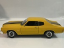 1/18 ERTL 1970 CHEVROLET CHEVELLE YELLOW ON BLACK - Photo 2