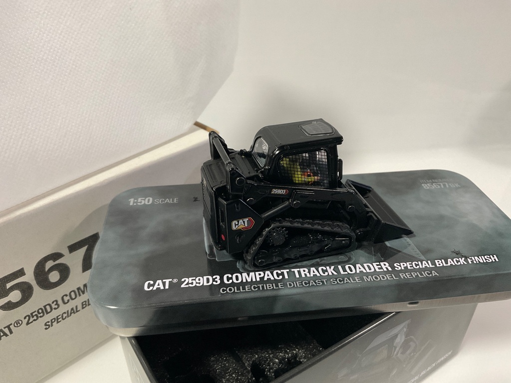 1/59 DIE CAST MASTERS CAT 259D3 COMPACT TRACK LOADER SPECIAL BLACK FINISH  85677BK - Photo 5