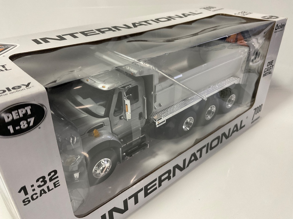 1/32 BOLEY INTERNATIONAL DUMP TRUCK 7000 SERIES SILVER  - Photo 2