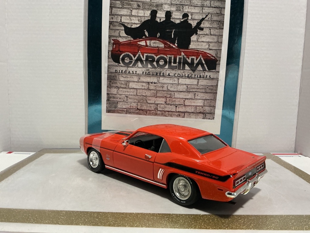 1/18: ERTL 1969 CAMARO YENKO SC CHEVROLET ORANGE ON BLACK 427 image
