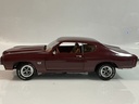 1/18 ERTL 1970 CHEVROLET CHEVELLE RED ON BROWN - Photo 3