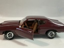 1/18 ERTL 1970 CHEVROLET CHEVELLE RED ON BROWN - Photo 4
