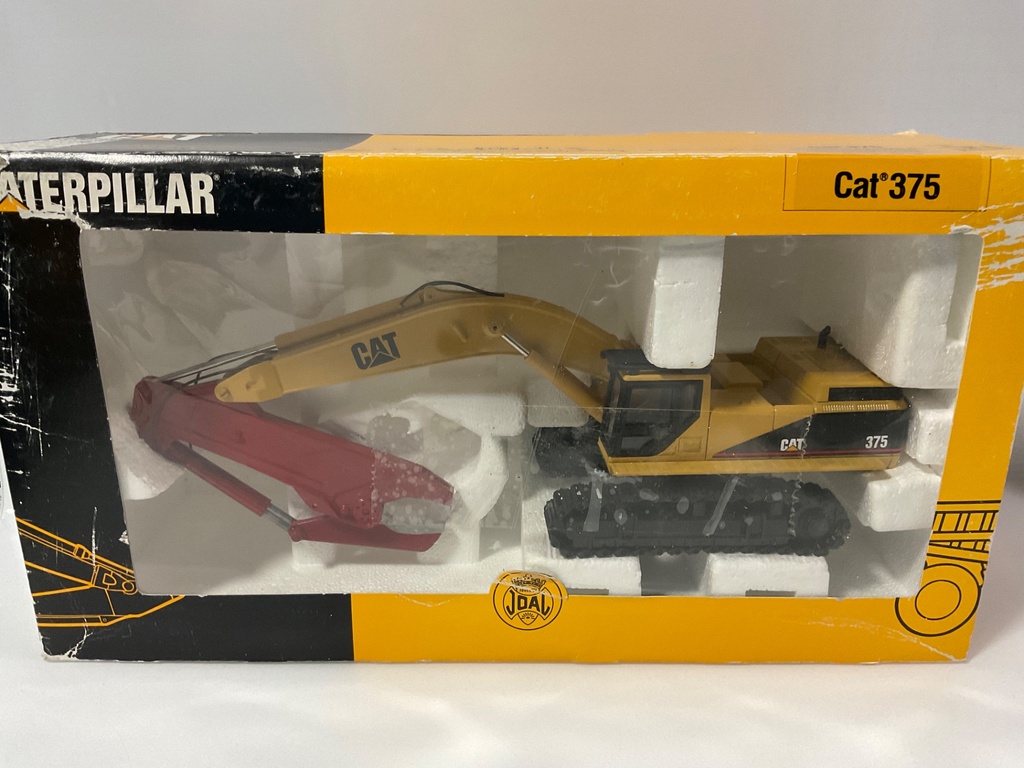1/50 JOAL CAT 375 HYDRAULIC EXCAVATOR WITH DEMOLITION SHEARS  BOX IMPERFECT - Photo 3