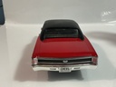 1/18 ERTL 1967 CHEVROLET CHEVELLE RED / BLACK ON BLACK - Photo 5