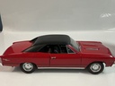 1/18 ERTL 1967 CHEVROLET CHEVELLE RED / BLACK ON BLACK - Photo 6