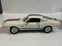 1/18 SHELBY COLLECTIBLES 1968 FORD GT 500K WHITE / BLUE ON BLACK - Photo 3