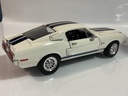1/18 SHELBY COLLECTIBLES 1968 FORD GT 500K WHITE / BLUE ON BLACK - Photo 6