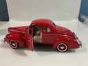 1/18 MAISTO 1940 FORD SEDAN RED ON TAN [MISSING HANDLE] - Photo 4