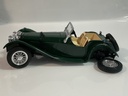 1/18 BURAGO JAGUAR SS 100 1937 GREEN ON CREAM  - Photo 2