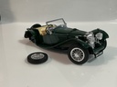 1/18 BURAGO JAGUAR SS 100 1937 GREEN ON CREAM  - Photo 5