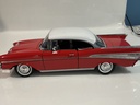 1/18 MOTORMAX 1957 CHEVY BEL AIR RED ON BLACK - Photo 3