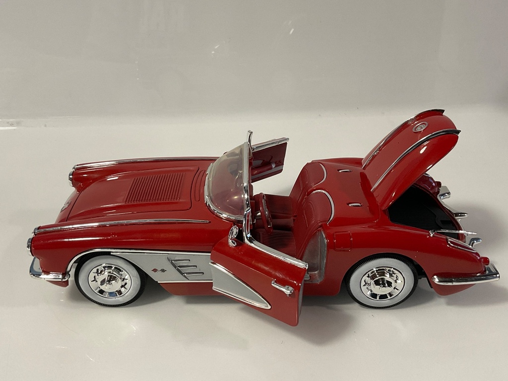 1/18 MOTOR MAX 1958 CORVETTE RED ON RED - Photo 2