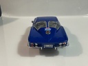 1/18 ERTL 1963 CHEVROLET CORVETTE BLUE ON WHITE - Photo 4