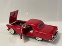 1/18 1955 THUNDERBIRD RED ON RED/WHITE MISSING MIRROR - Photo 2