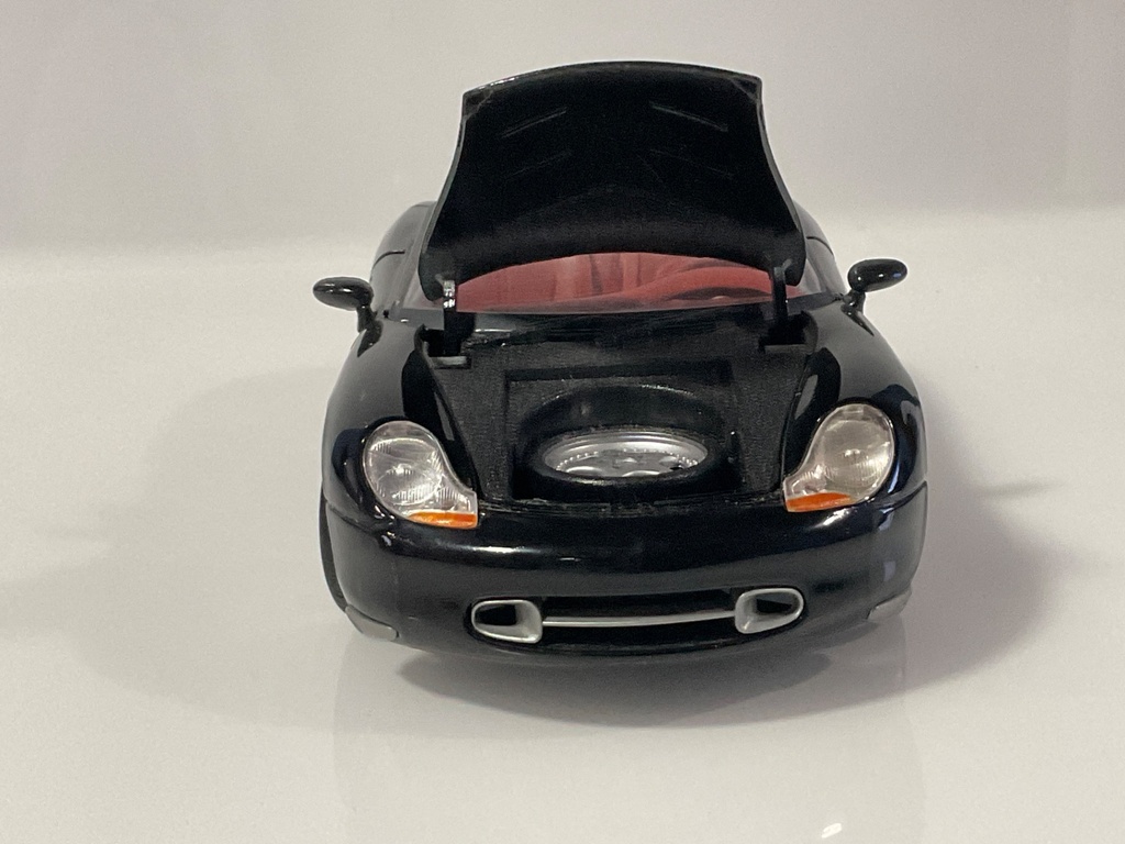 1/18 MAISTO PORSCHE BOXSTER BLACK ON RED - Photo 5