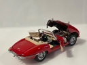 1/18 BURAGO JAGUAR E 1961 RED ON TAN - Photo 4