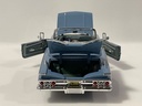 1/18 1960 CHEVROLET  IMPALA MOTOR MAX BLUE ON SILVER - Photo 3