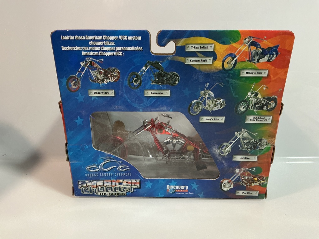 1/18 JOYRIDE AMERICAN CHOPPER THE SERIES LIMITED EDITION FIRE BIKE - Photo 3