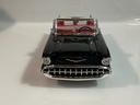 1/18 1957 CHEVY BEL AIR “DICE ON REAR VIEW” BLACK WITH REAL WHITE - Photo 4