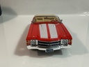 1/18 MAISTO 1971 CHEVROLET CHEVELLE RED ON TAN - Photo 2