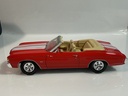 1/18 MAISTO 1971 CHEVROLET CHEVELLE RED ON TAN - Photo 4
